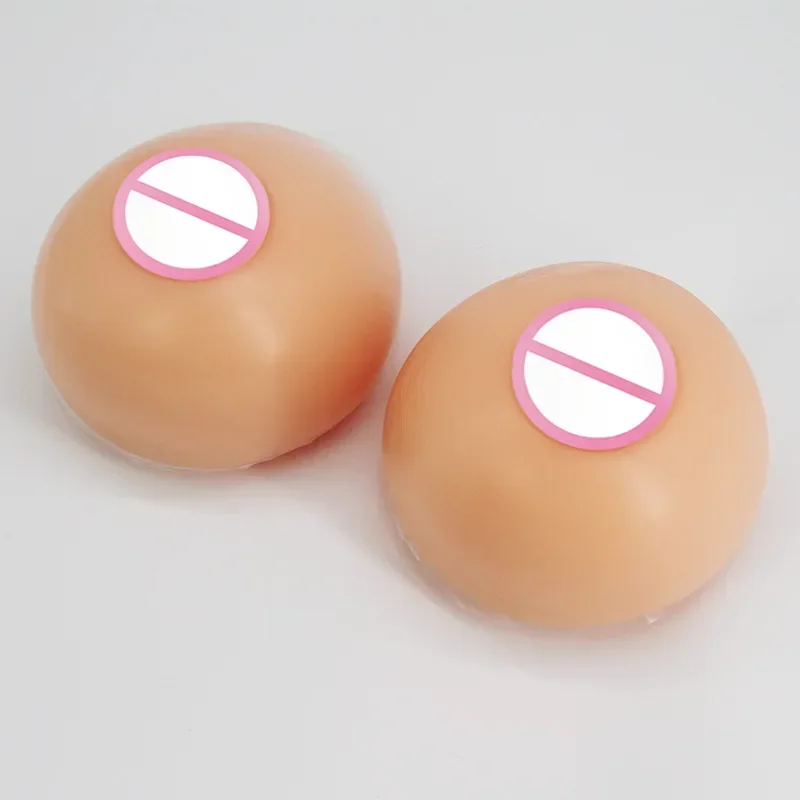 Realistic Silicone Adhesive False Breast Forms  Meme Crossdresser Shemale Fake Boobs Tits For Drag Queen