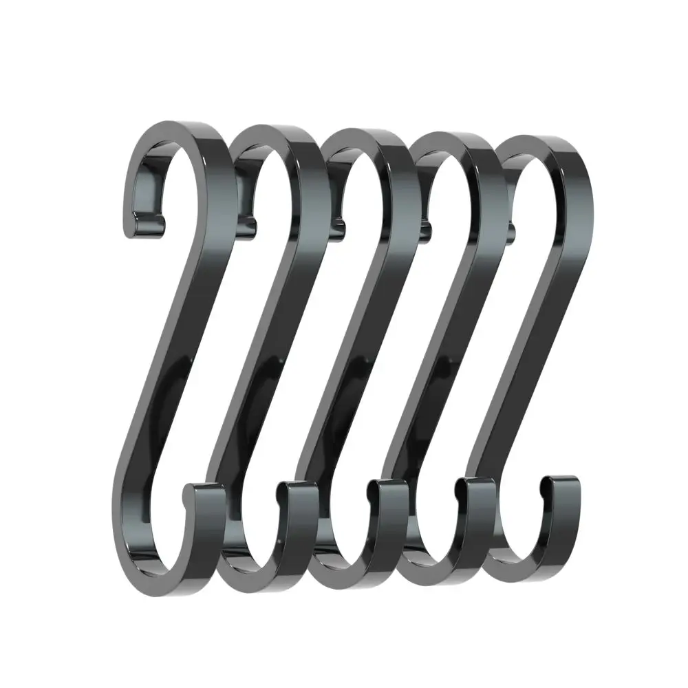 

5Pcs Bedroom Organizer Bathroom Organization Clasp S Hook Storage Holder Hanging Hook Kitchen Tools