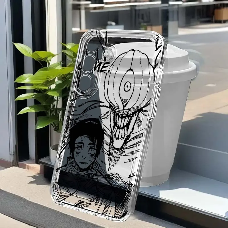 

Jujutsu Kaisen Luxury Comics Phone Case For Samsung Note 20 10 Ultra A57 A56 A50 A36 A34 A33 A26 A24 A23 A16 A06 5G Transparent