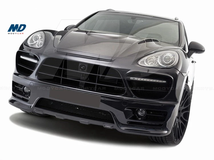 HM Style Half Carbon Fiber Narrow Front Bumper for 2010-2014 Porsche Cayenne 958