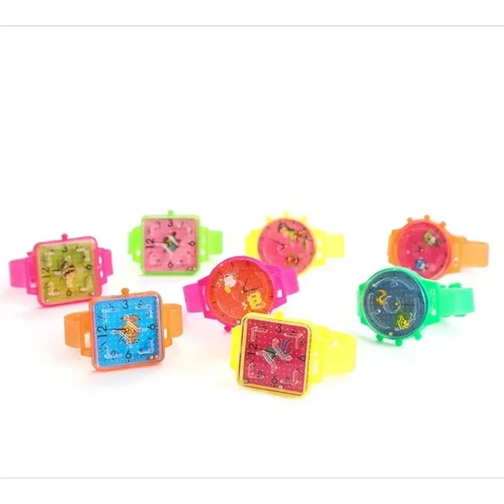 5 stücke Kinder uhr Spielzeug Mini Farbe Labyrinth Spielzeug Kunststoff Labyrinth Ball Kinder Geburtstags feier begünstigt Baby Geschenk Geschenk