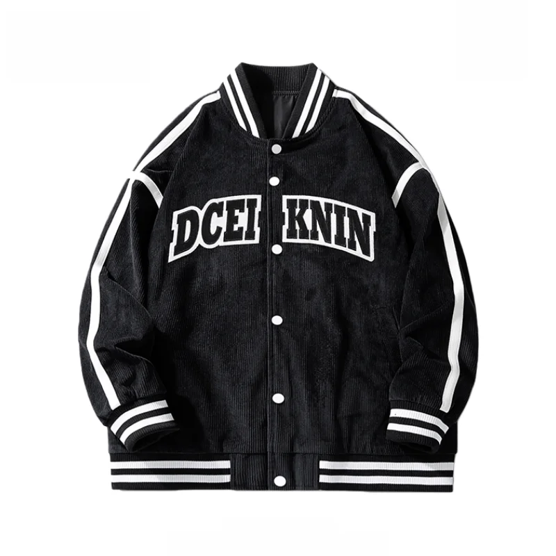 

Loose Fit American Sle Baseball Jaet for Men And Women Spring Trendy Thin Outerwear Couple's Casual Loose Fit Jaet