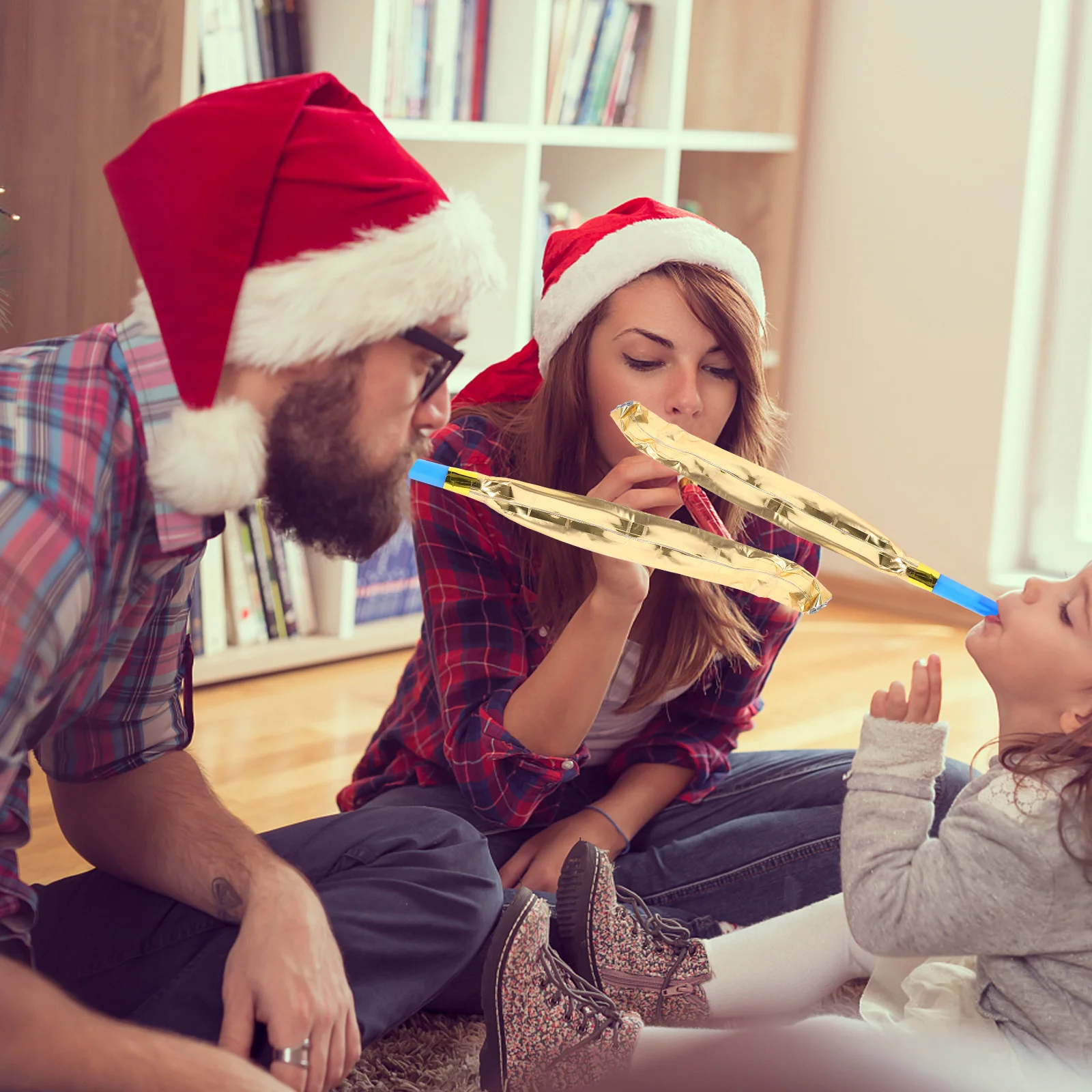 

100Pcs Party Blowouts Noisemakers Blow Horn Whistles Funny Party Blowers Birthday Supplies Noise Makers Blow Horn Noisemakers