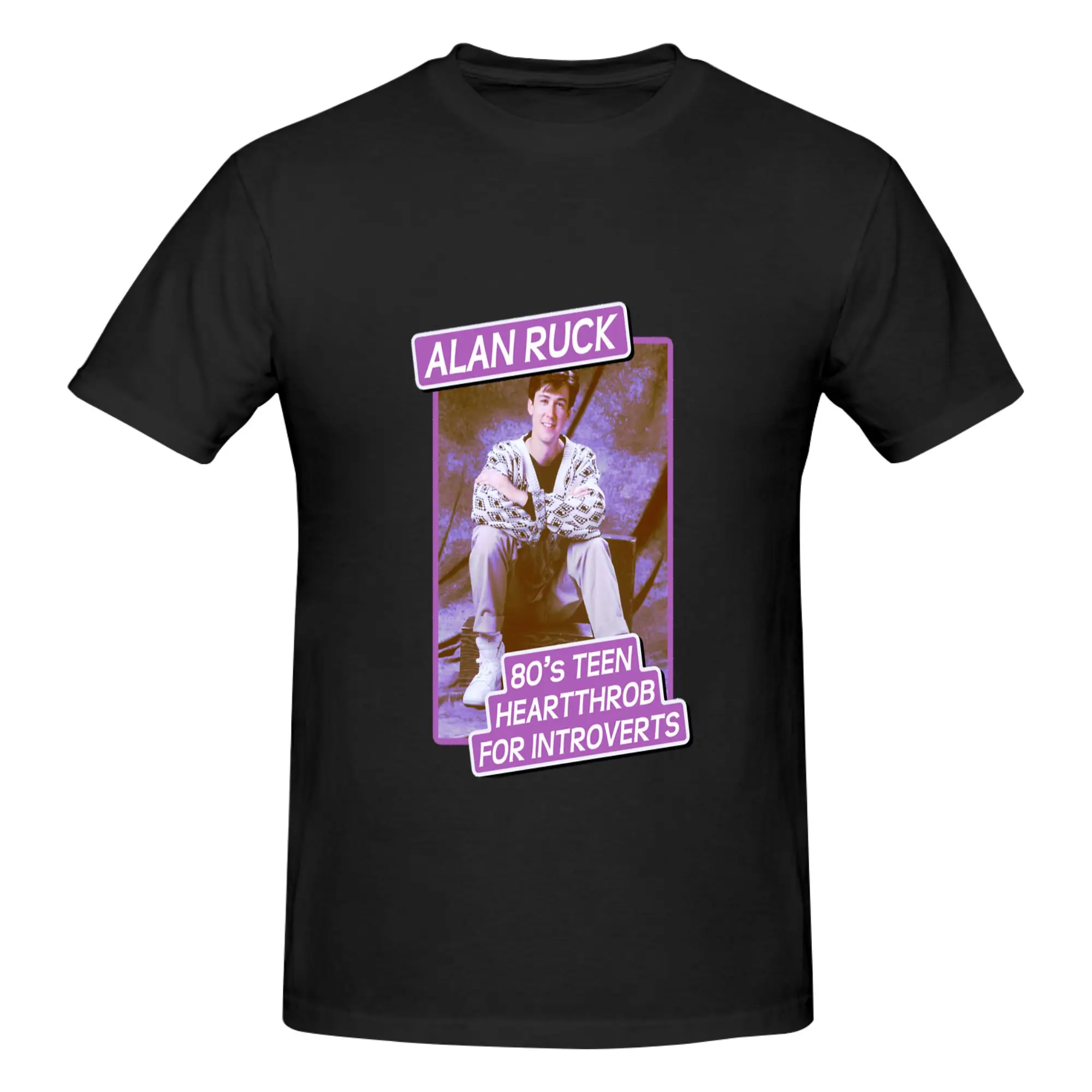 Funny Alan Rick  80   Teen Heartthrob for Introverts Oversized Men's Printed T-Shirt Unisex T shirtClothes Men