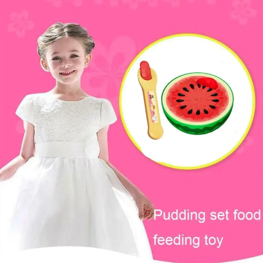 Creative Food Feeding Fruit Pudding Set Feeding Role Play Orange Watermelon Pudding Japanese Kiwi fruit Play House Gift