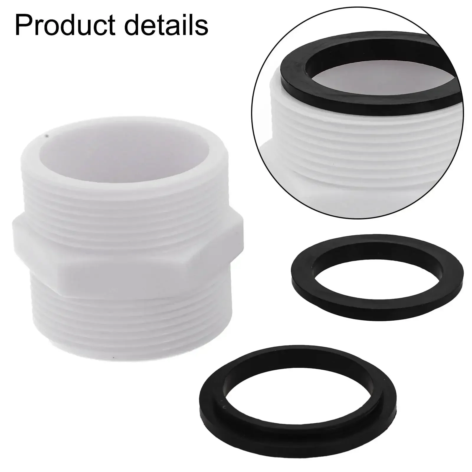 1.5-Inch PVC Pool Hose Connector Adapter Above-Ground Pools Dual Outlet Control With Single Connector For Intex And Colemans