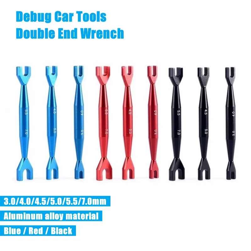 

3Pcs Wrench 3-4mm 4.5-5mm 5.5-7mm Double End Universal Spanner Multifunction Repairs For RC Crawler Car HSP Traxxas Axial SCX10