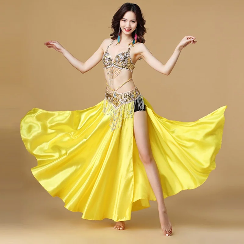 

3pcs Belly Dance Skirt Suits Sexy Dancing Costumes Women Stage Dance Clothes Sets Bellydance Wear Nightclub Performance Costumes