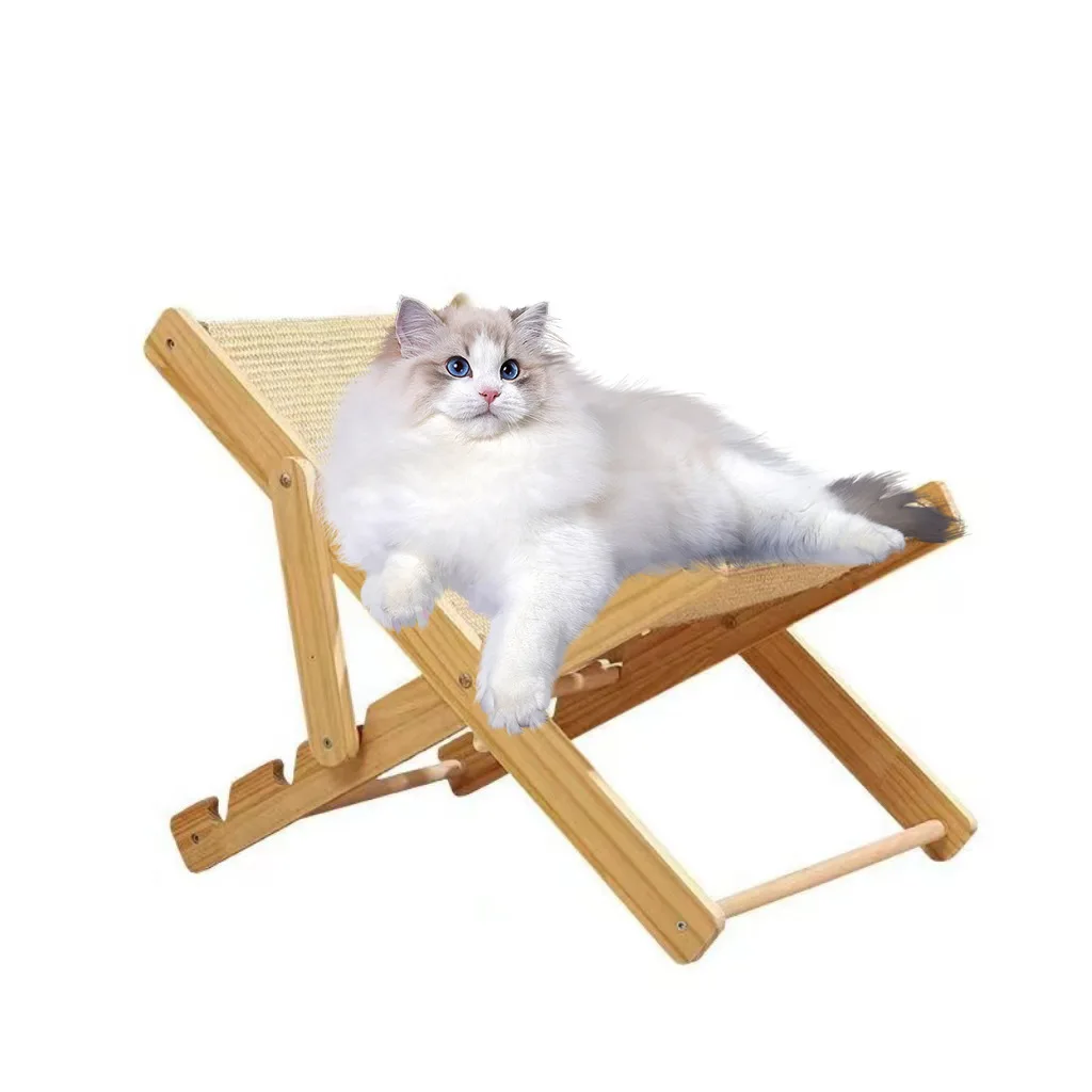 

Cat Scratch Board Bed, Sisal Pet Folding Lounge Chair, Rocking Chair, Durable Pet Toy Cat Bed, Suitable for All Seasons