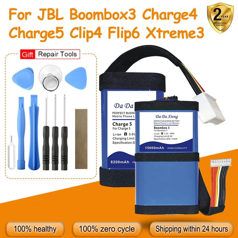 

GSP-1S2P-F6D GSP-2S2P-XT3A GSP-1S3P-CH4D GSP903052 ID109GA New Battery For JBL Charge5 Clip4 Flip6 Xtreme3 Boombox3 Charge4