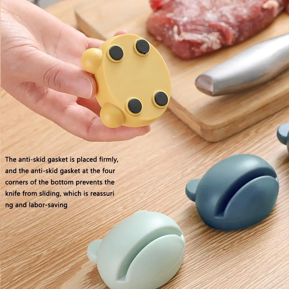 Portable Cutter Sharpener Mini Professional Multifunctional Anti-slip Sharpening Tool For Home Kitchen