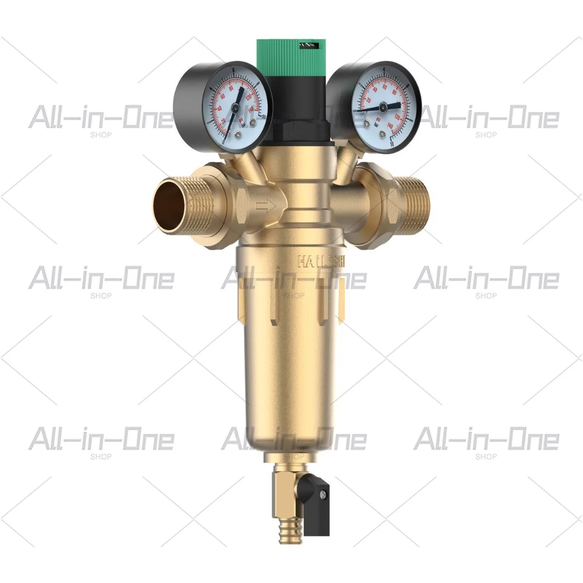 All-copper stabilized central water purifier pre-filter large flow anti-scaling and dirt removal