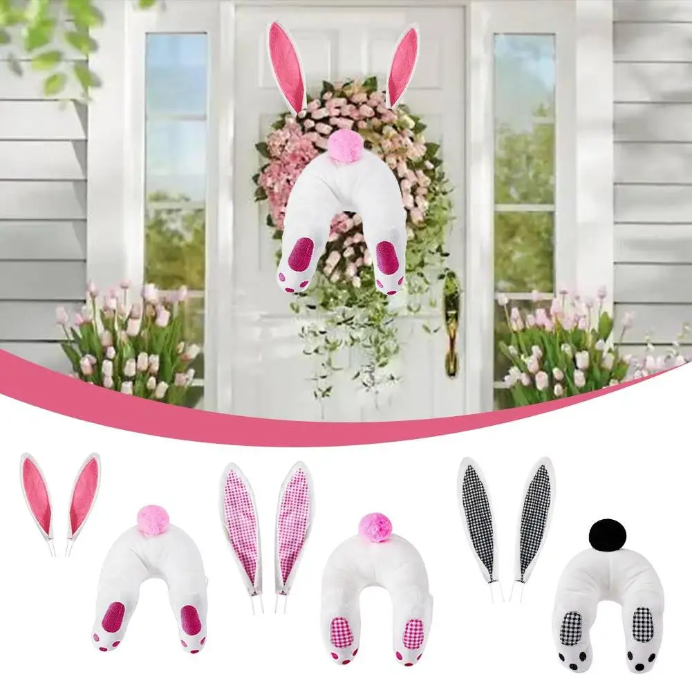 

Easter Bunny Thief Garland Easter Bunny Wreath Cute Wreath Rabbit Ears Front Garland Door Door Decoration Easter Pendant Ga W9Z0