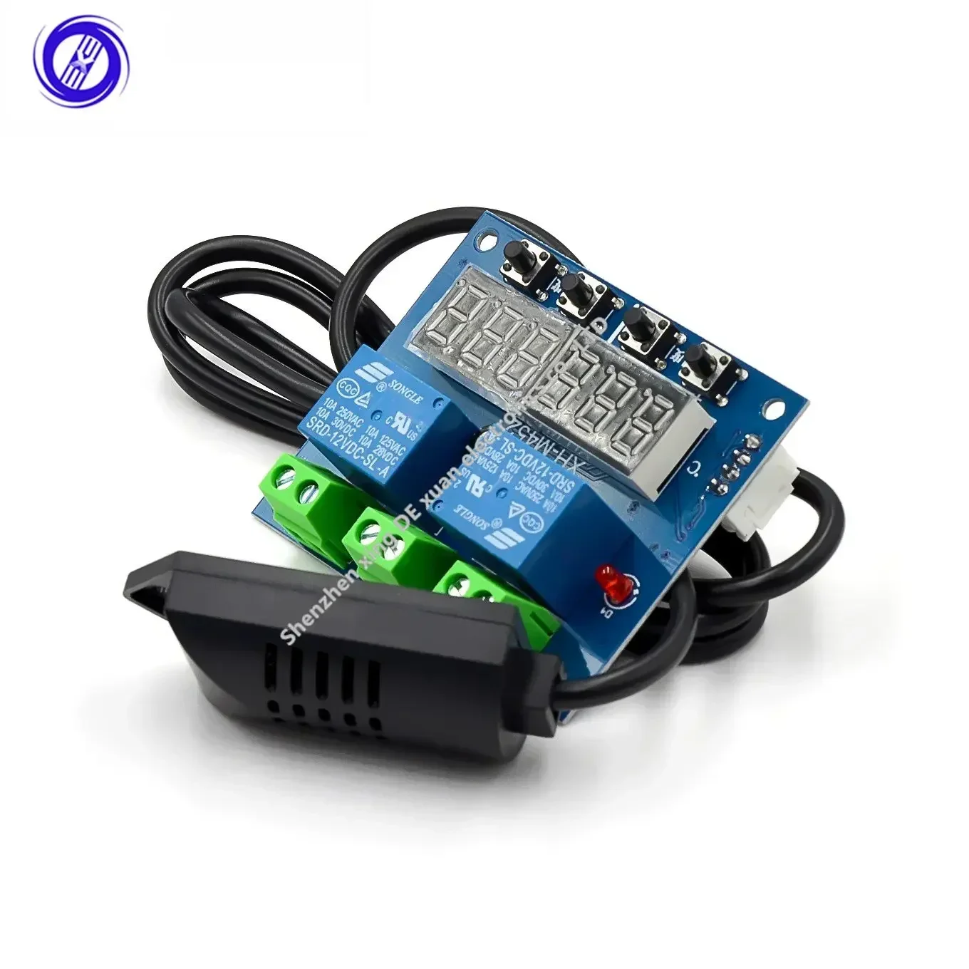 XH-M452 DC 12V LED Digital Thermostat Temperature Humidity Control Thermometer Hygrometer Controller Relay Module AM2301 Probe