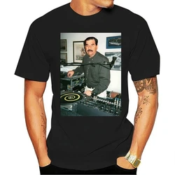 Dj Saddam Hussein Graphic Tshirts Men Clothing Technics 1200 Iraq House Edm Hip Hop Harajuku Tops Ropa Hombre Camiseta