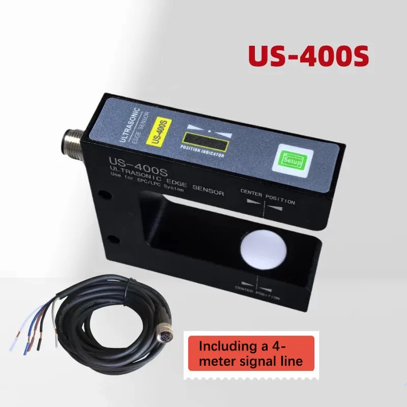 US-400S U-Type Ultrasonic EPC Detector Roll Edge Monitoring Sensor For Film Paper Slitting Rewinding Offset Alignment System