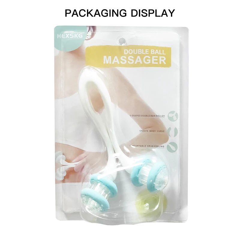 Abdominal Double-wheel Massager Waist Hip Arm Clamp Meat Body Sculpting Firming Roller