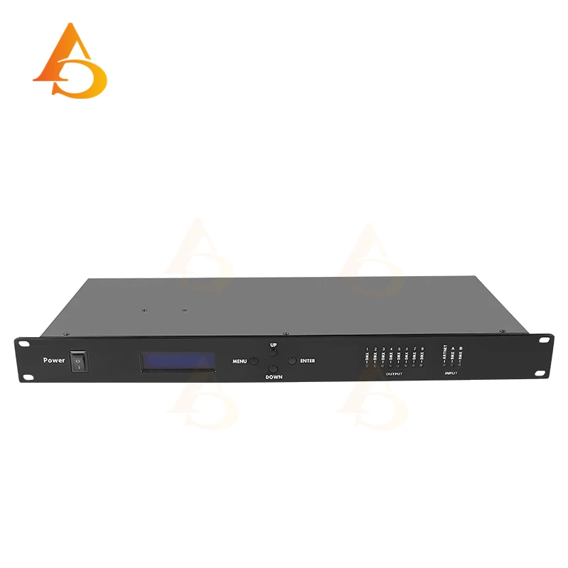 

Artnet Dmx 8 Way Network Expander Output 8x512 4096 Channels For Satge Dj Lighting Controller Artnet To DMX Node DJ Disco Stage