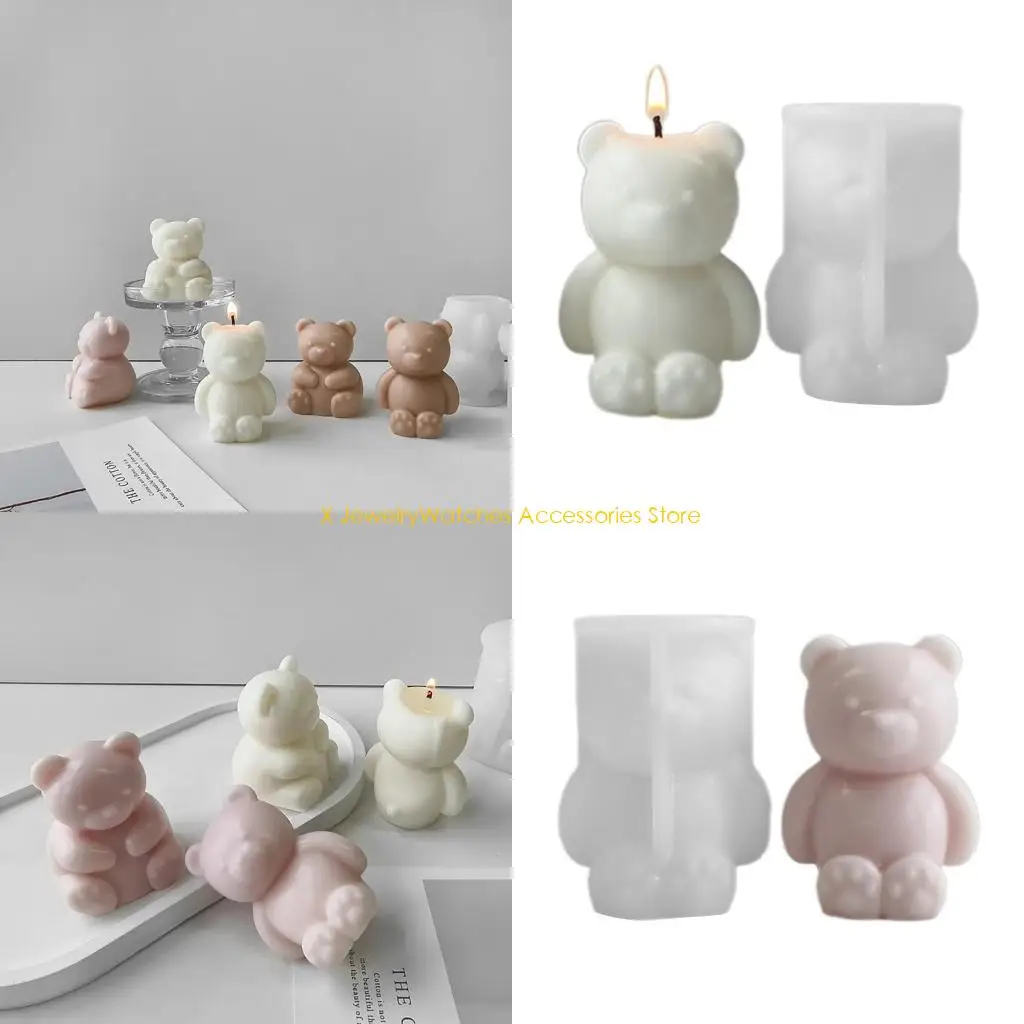 

31KD Animal Bear Mold Silicone Clay Soap Mould DIYs Baking Tool for Home