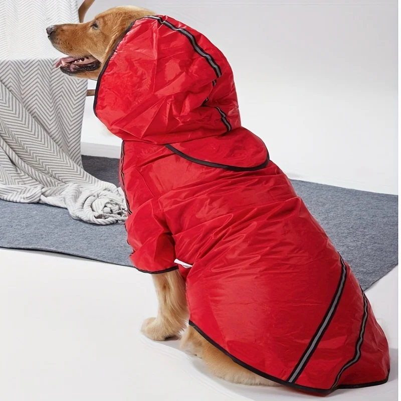 [Measure the Size before Placing an Order, Suitable for Medium, Medium, and Large-sized Dog Raincoats] Dog Raincoats, Hooded Rai