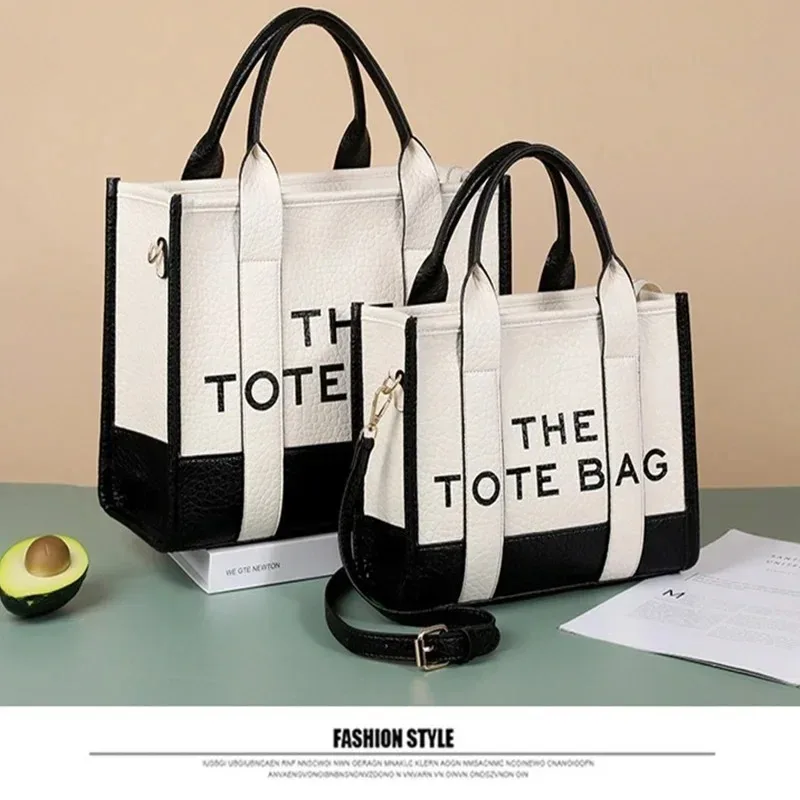 Tote Bag Women Luxury Designer Shoulder Bags Zipper Black Ladies Crossbody Bags Large White Shopping Bags Purses