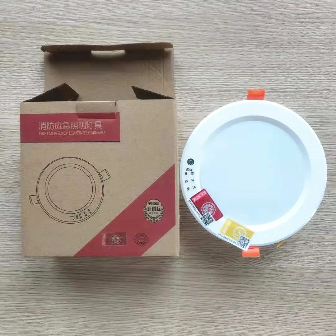 Led Emergency Light Lamp Professional Grade Durable AC200-240V Downlight Built-in Battery Lights Up When Power Outage Occurs