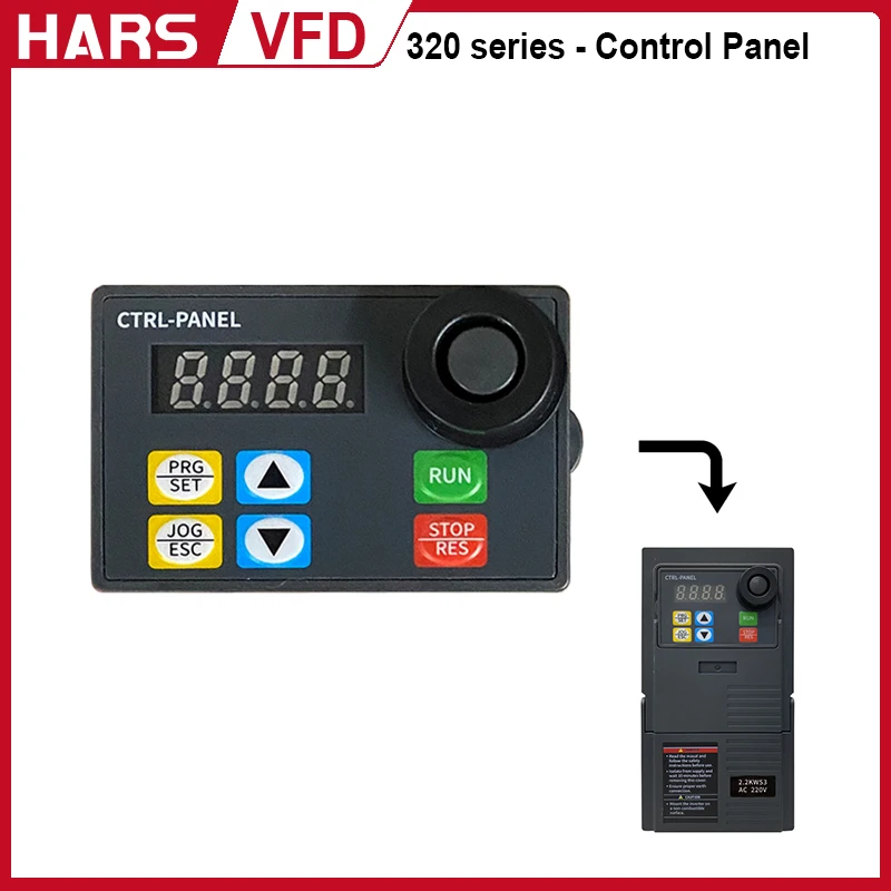 Hars VFD Control Panel Variable Frequency Drive Part 220V/380V 1ph 3ph Variable Converter Inverter Control Panel