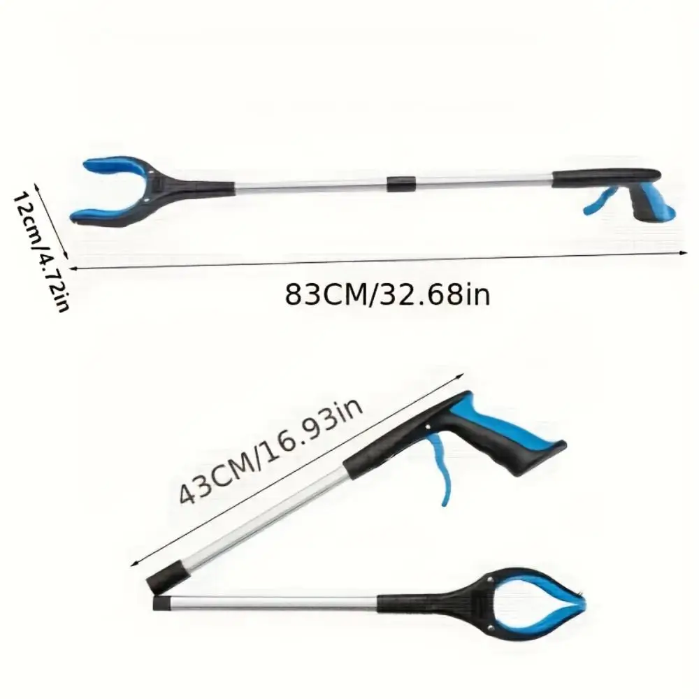 1PC 83CM Foldable Gripper Extender Hand Tools Litter Reachers Pickers Collapsible Garbage Reacher Grabber Pick Up Tools