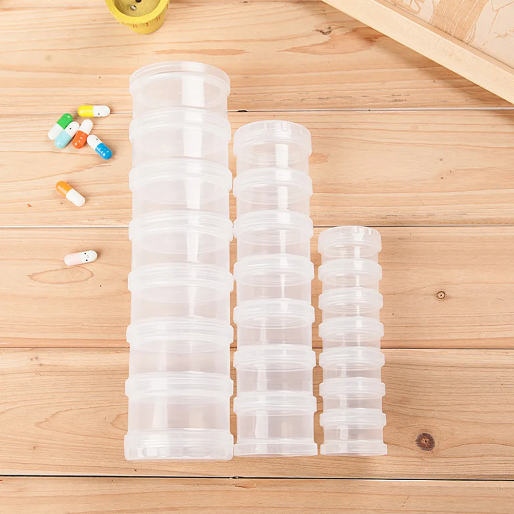 7 Day Pill Organizer Storage Box Large Capacity Weekly Medicine Case Secure Lid Travel Medication Dispenser Organizer