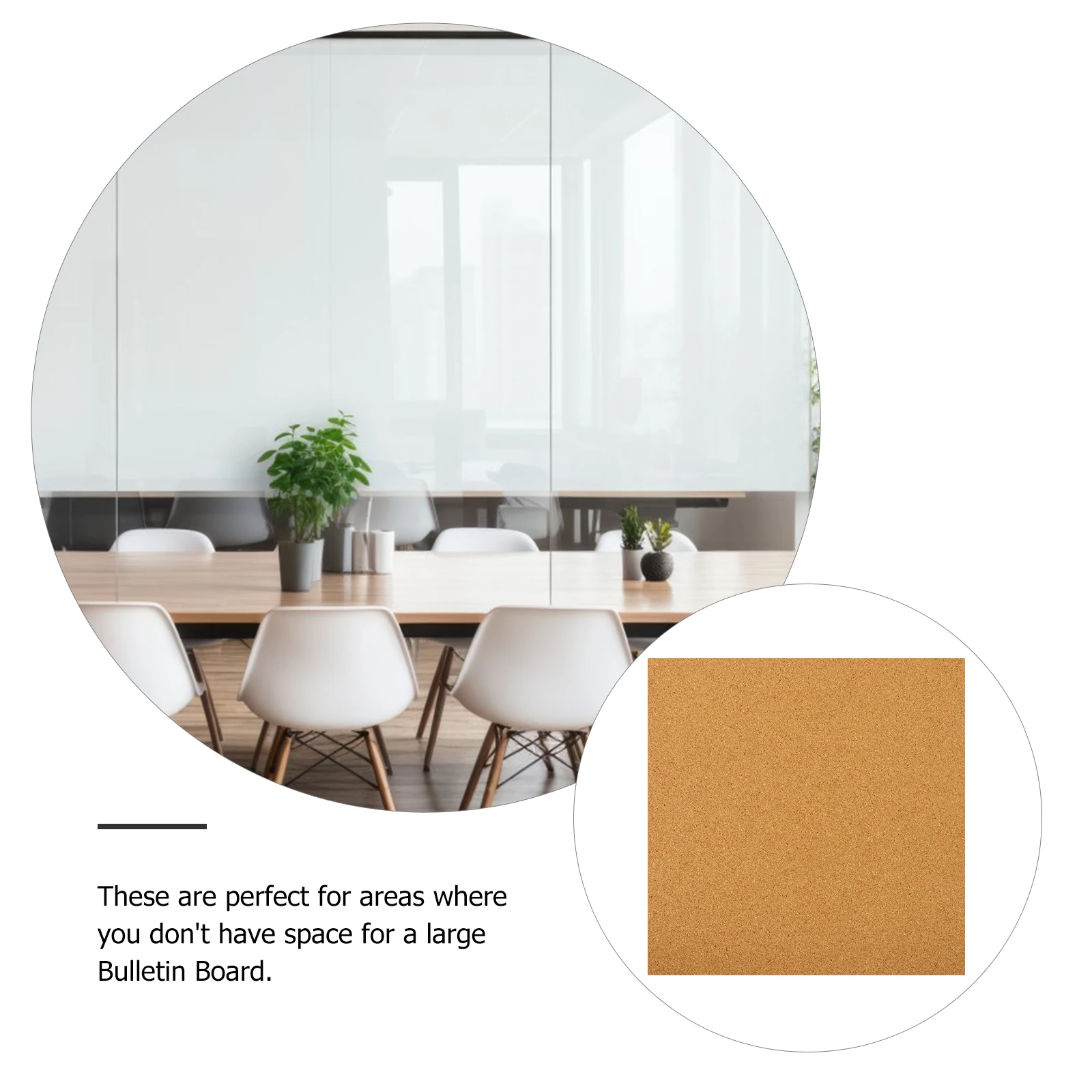 

5pcs Soundproof Cork Paper Self-Adhesive Cork Wall Tiles Display Bulletin Board For Office Home Decoration Creative Notice Board