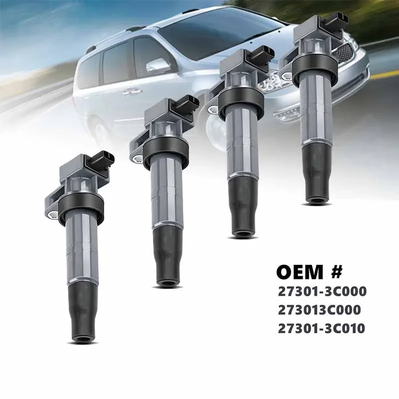 4PCS High Quality Ignition Coil 27301-3C000 27301-3C010 1788292 UF546 5C1587 For Hyundai Kia 06-15 2.4L 3.3L 3.5L 3.8L