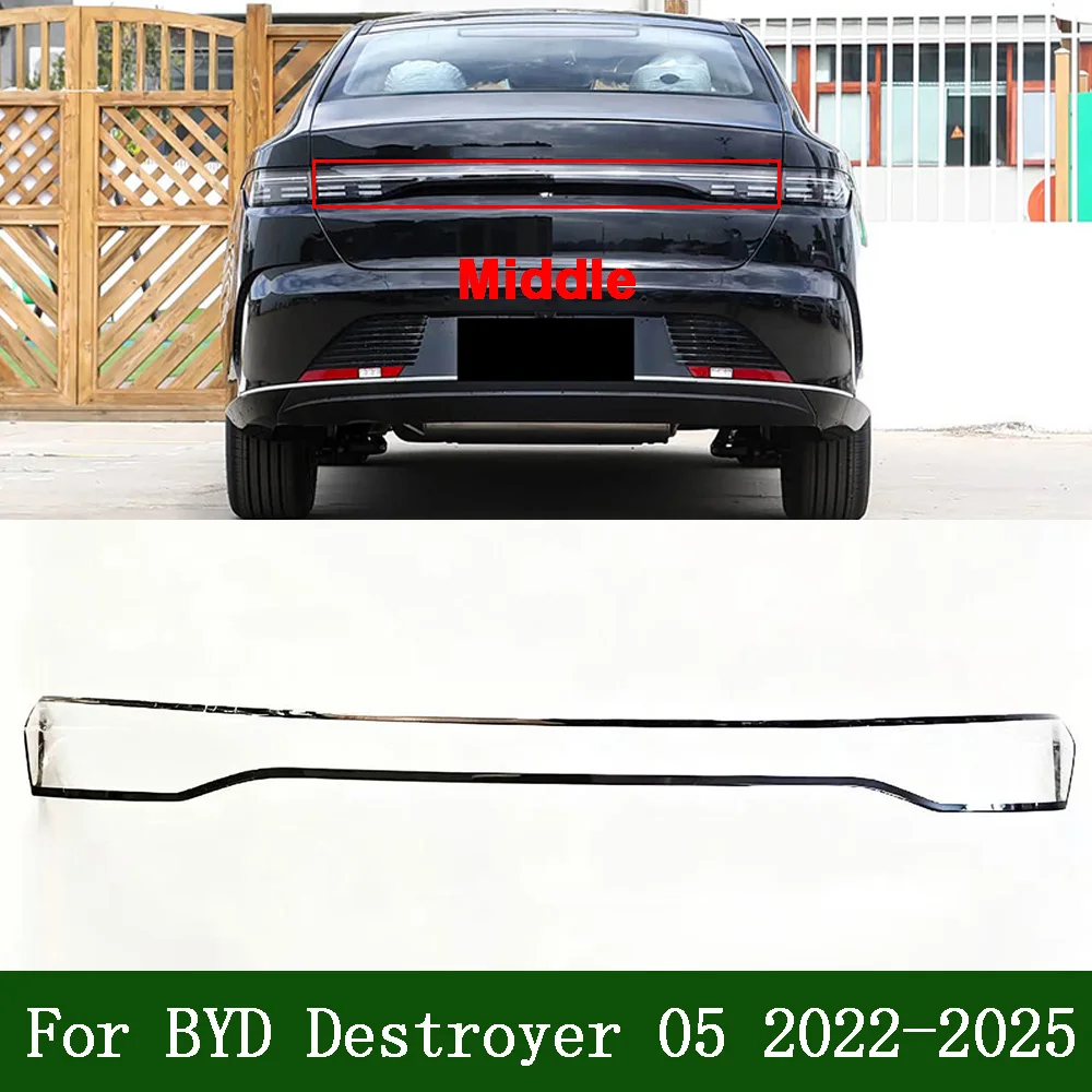 Through Car Rear Taillight Shell Brake Lights Shell For BYD 2022-2025 Destroyer 05 Replace Auto Rear Shell Cover Mask Lampshade