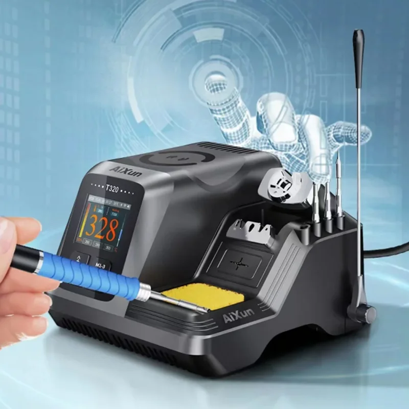 AIXUN T320 200W Intelligence stazione di saldatura di precisione all-in-one con maniglia T210/T245 per strumenti di riparazione per saldatura di