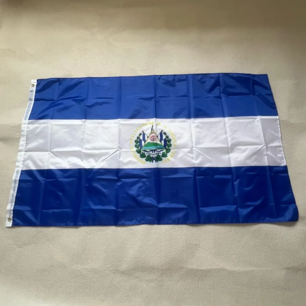 

Salvador flag 90x150cm SV SLV El salvador flag hangs high quality 3x5 ft polyester polyester decorative flag banners decorated