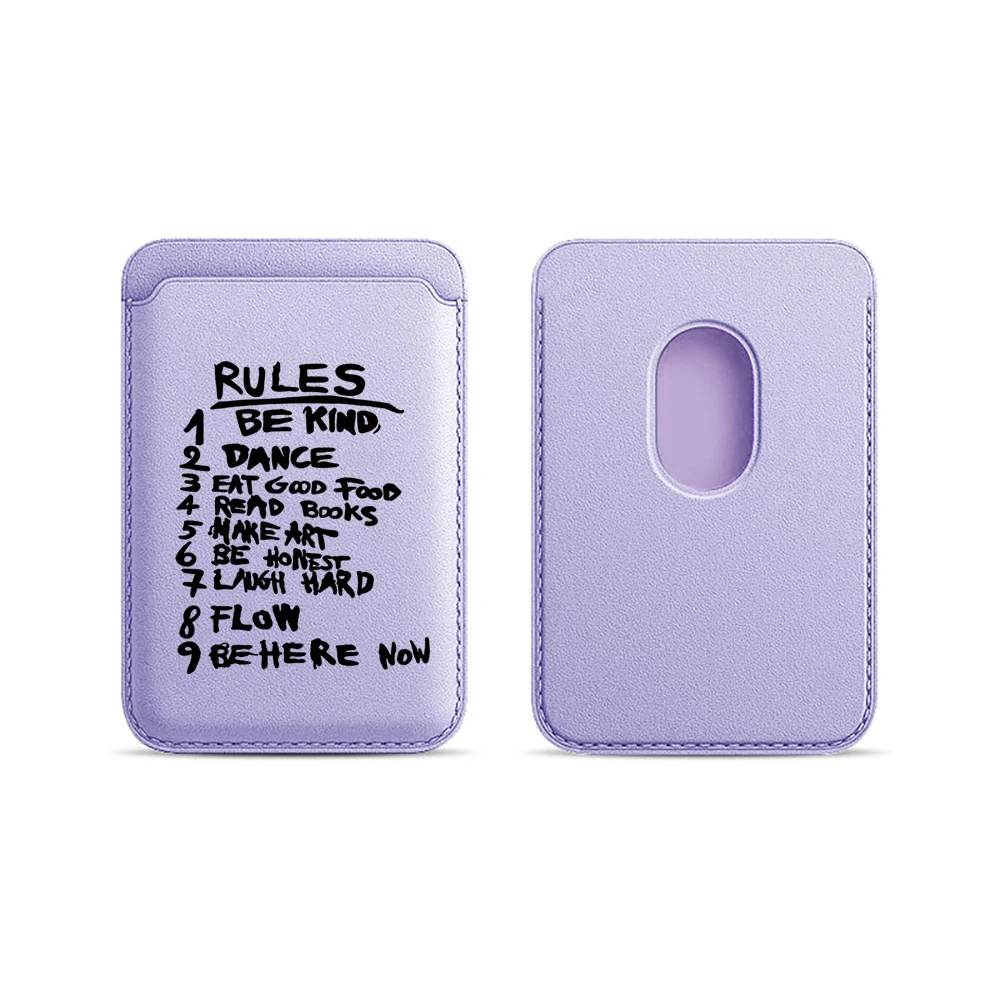 Rules Leder-Kartenetui Handyhülle Kartenhalter für Magnetische Hülle Geeignet für alle iPhones mit Magsafe-Kartenfunktion Rückseitentasche – Detail 12