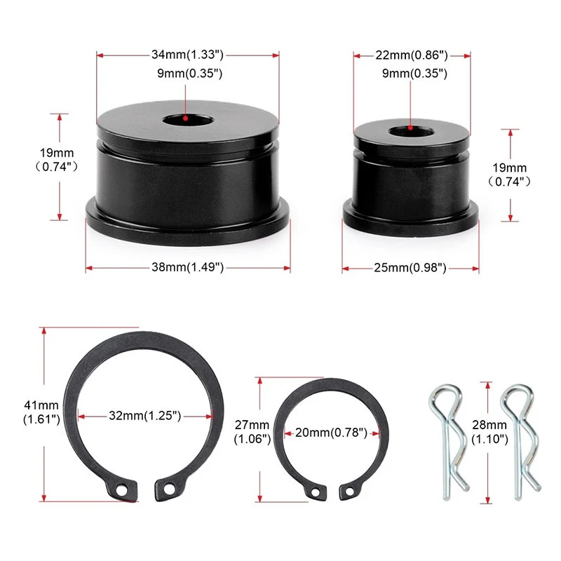 Short Shifter Cable Bushings For Honda Civic 2002-2005 SI EP3 For AcuraRSX Type-S2002-2006 Shifter Adapter car interiori parts