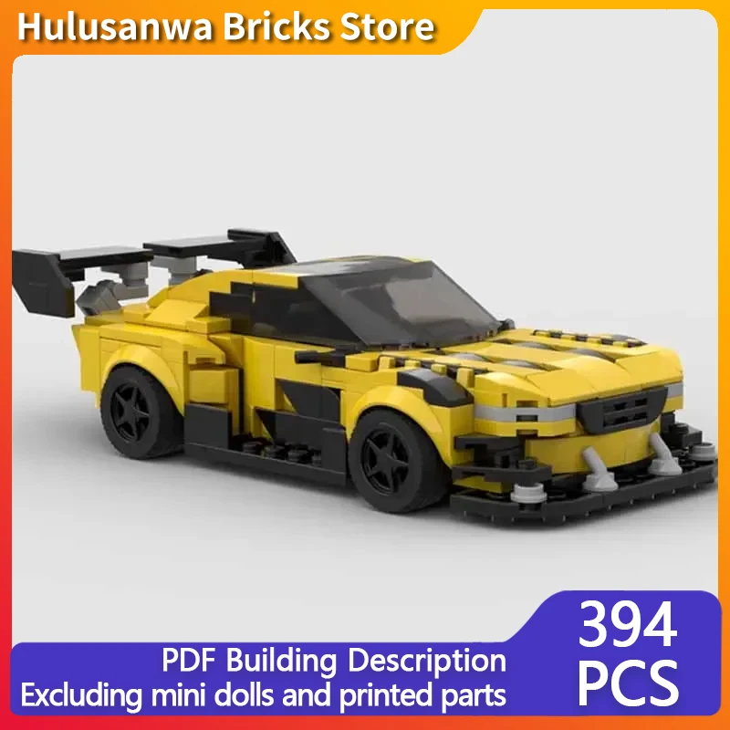 Popular Speed Champion Model MOC Building Bricks 4-Cylinder Supercar Modular Technology Gifts Holiday Assemble Children Toy Suit