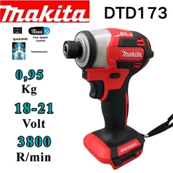 Makita kırmızı elektrikli matkap 18V DTD173 matkap aleti güç japonya araçları darbe Mini döner kablosuz gravür elektrik