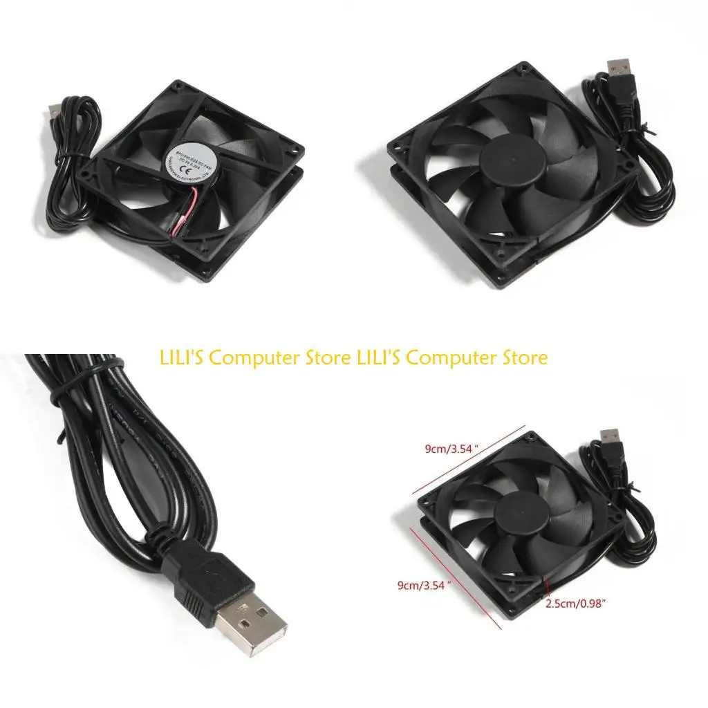 

A52B Oil Bearing 5V 90mm 9025 Fan 90x90mm 9cm Computer PC CPU Cooling Cooler Fan