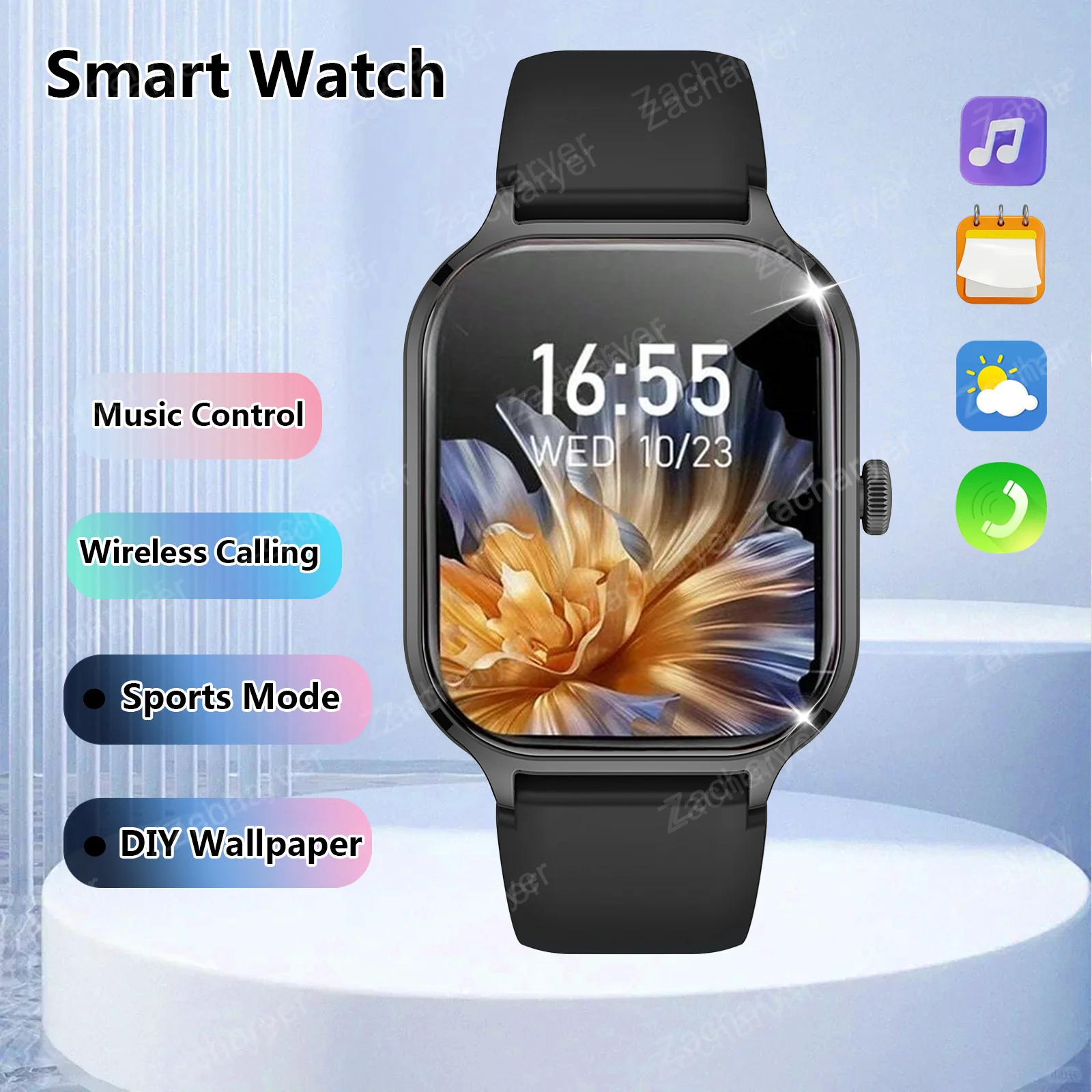 Smart watch, wireless calling /dial, multi -Sport mode, calling reminder and rejection, SMS reminder,for iPhone/Andriod