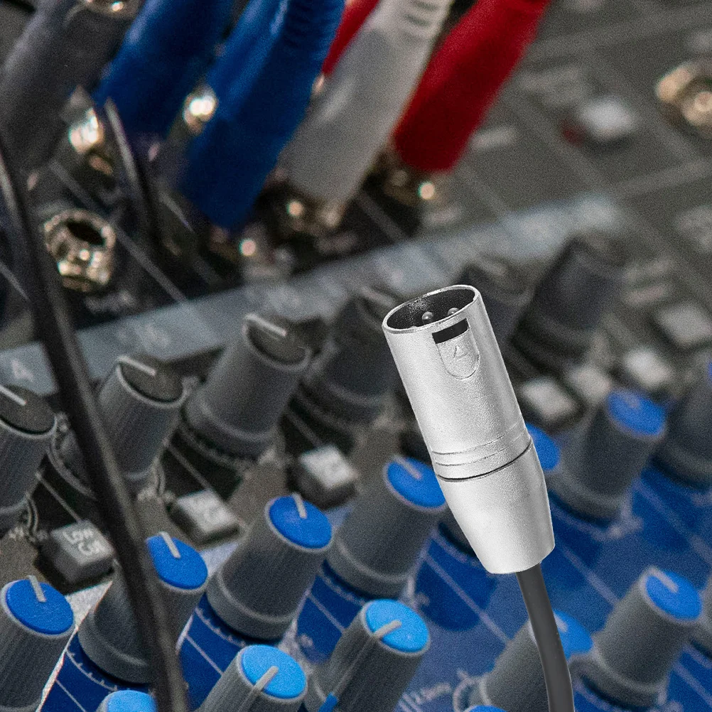 

2Pcs Audio Converter Xlr Male to 3.5mm Female Socket 3-Pin Adapter for Microphone Audio Use Xlr to 1/8 Adapter