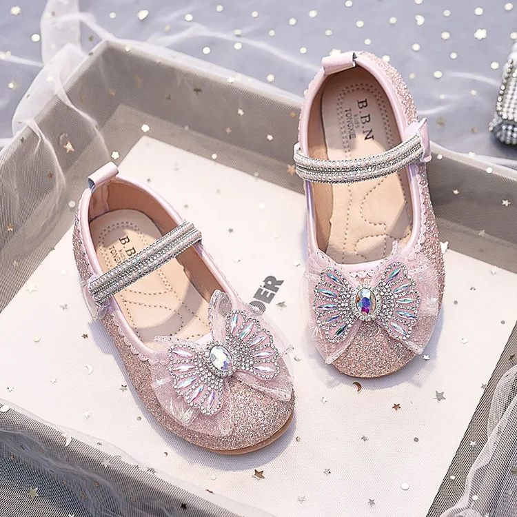 Strass-Haken-und-Schlaufen-Mädchen-Mary-Jane-Schuhe für Partys, Hochzeiten, Shows, elegante, süße Prinzessinnenschuhe – Detail 12