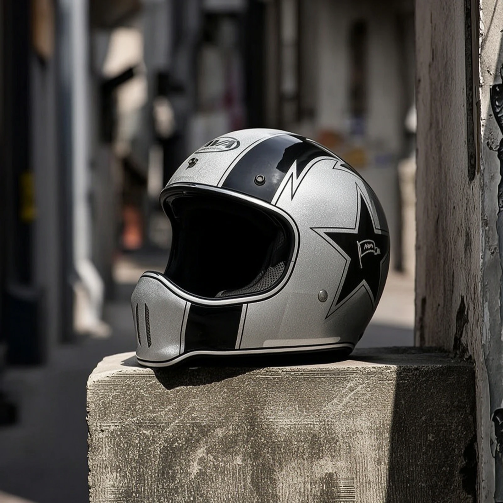 Full-Face Motorcycle Helmet Ventilated Full Face Motorcycle Helmet Removable Impact-Resistant for Motorcyclists, Motorcycling