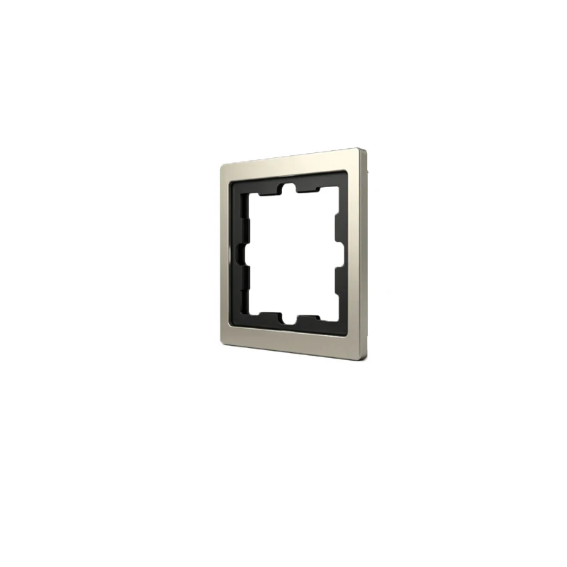 MTN4010-6550 Merten D-Life 1-Gang Metal Frame Nickel Metallic