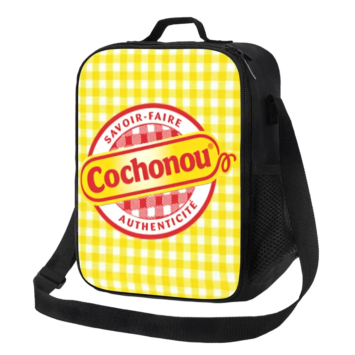 Custom Cochonou Saucisson Sausage Lunch Bag Men Women Cooler Warm Insulated Lunch Boxes for Adult Office