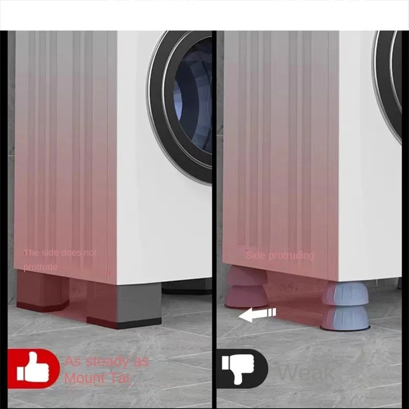 4Pcs Strengthen Washing Machine Anti Vibration Pads Rubber Feet Legs Mat Silent Washer Dryer Furniture Support Dampers Stand