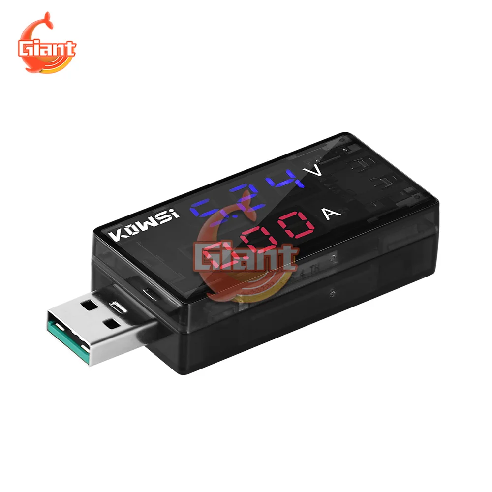 Voltage Ammeter 4-30V 0-6.5A Support 120W Super Fast Charge USB Tester Charger LED On-screen Display Tester Voltmeter Ammeter