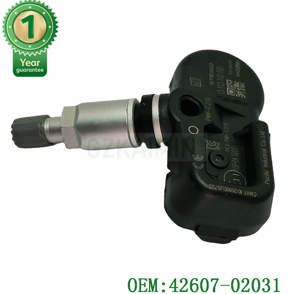 

4 PCS TPMS Tire Pressure Monitoring Sensor 42607-02030 42607-02031 For Toyota Yaris Auris PMV-C210 PMVC210