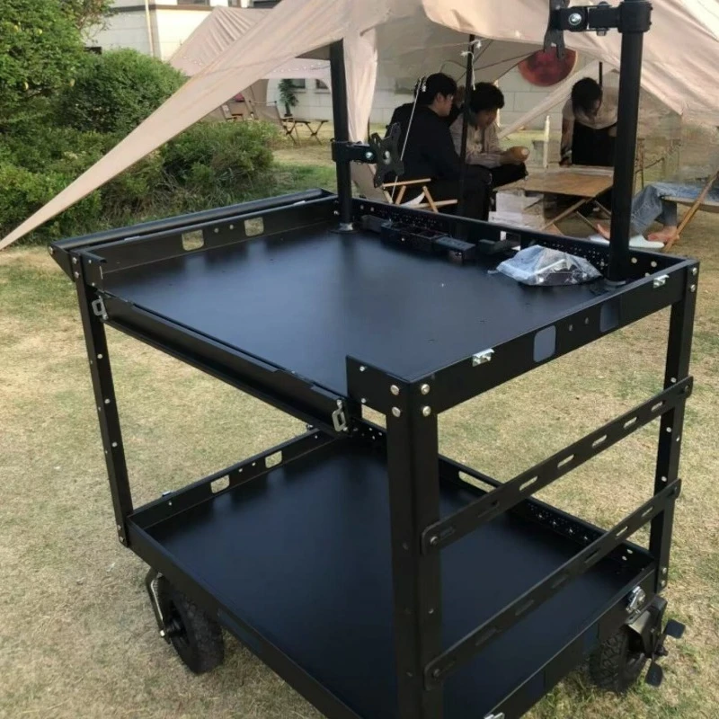 

Outdoor photographic equipment storage material carport shooting car monitor camera car crew push-pull live stream car