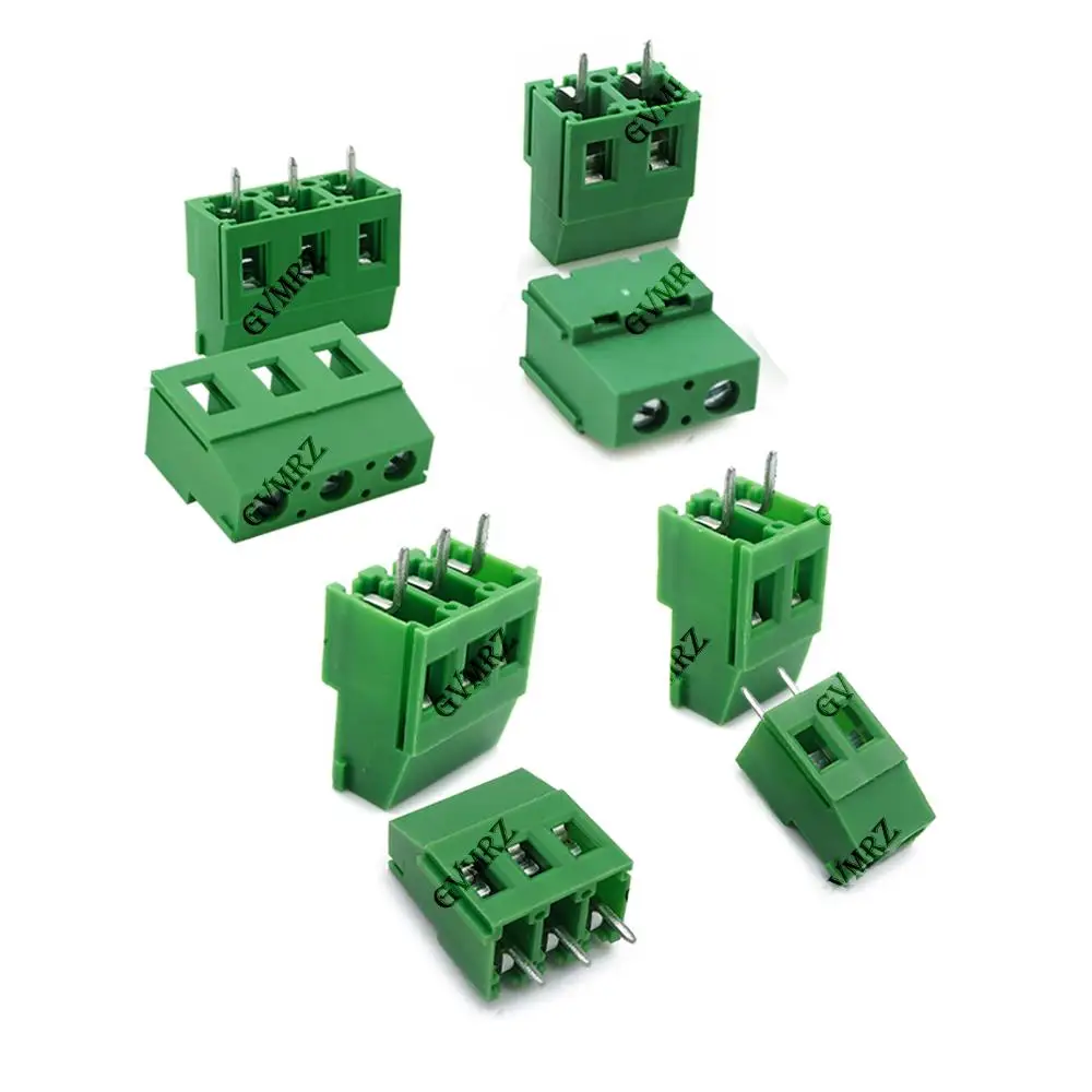 10PCS  KF129 2Pin 3Pin Screw Type PCB Terminal Block Wire Connector 5.08mm 7.62mm Straight Pin Splice Terminals KF-129 2P 3P